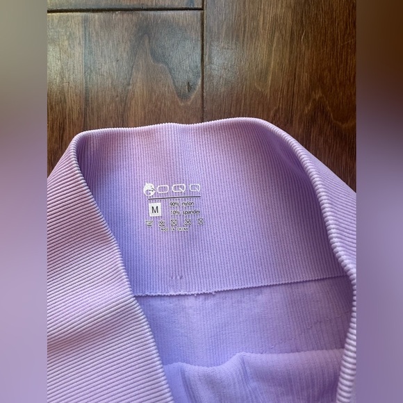 OQQ Women’s Purple Yoga Shorts - Picture 5 of 6